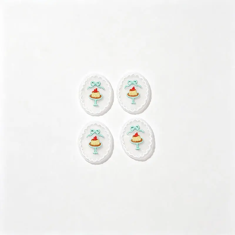 10 Stück 13-50mm Niedliche Spitzenstickerei-Stoffaufnäher, Blumen-Aufkleber, DIY-Kleidungs- und Taschendekorationen cp3904 – Detail 12