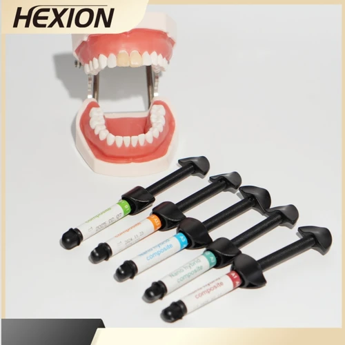 Imagen 2 del producto Jeringa de resina compuesta estética Dental, sombra de Color Universal para restauración de esmalte, compañero de odontología de alta resistencia a la compresión