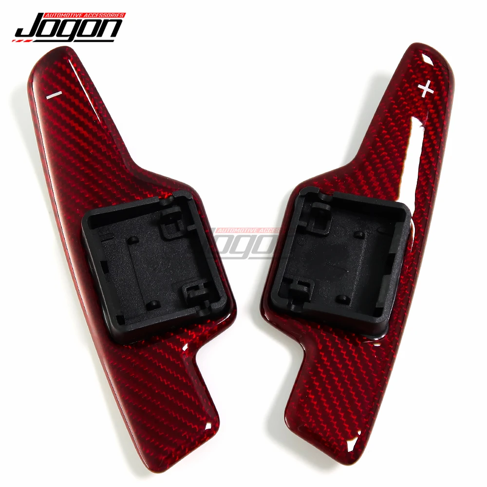 Red Carbon For Chevrolet C8 Stingray Coupe Z51 2020 2021 2022-2024 Car Steering Wheel Shifter Paddle Extend Repalce Accessories