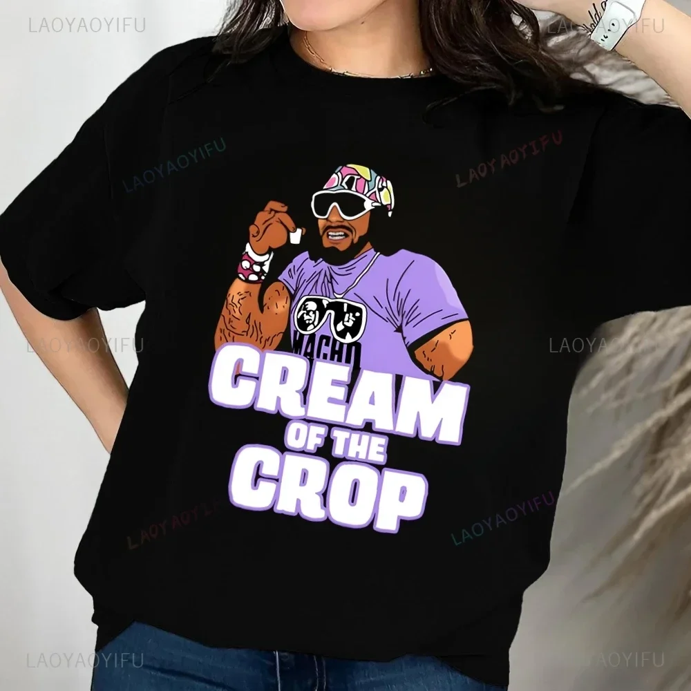 تي شيرت Vintage Macho Madness، تي شيرت مستوحى من المصارعة العتيقة، قمصان مروحة مسمار، قمصان منقوشة للجنسين، هدايا المصارعة