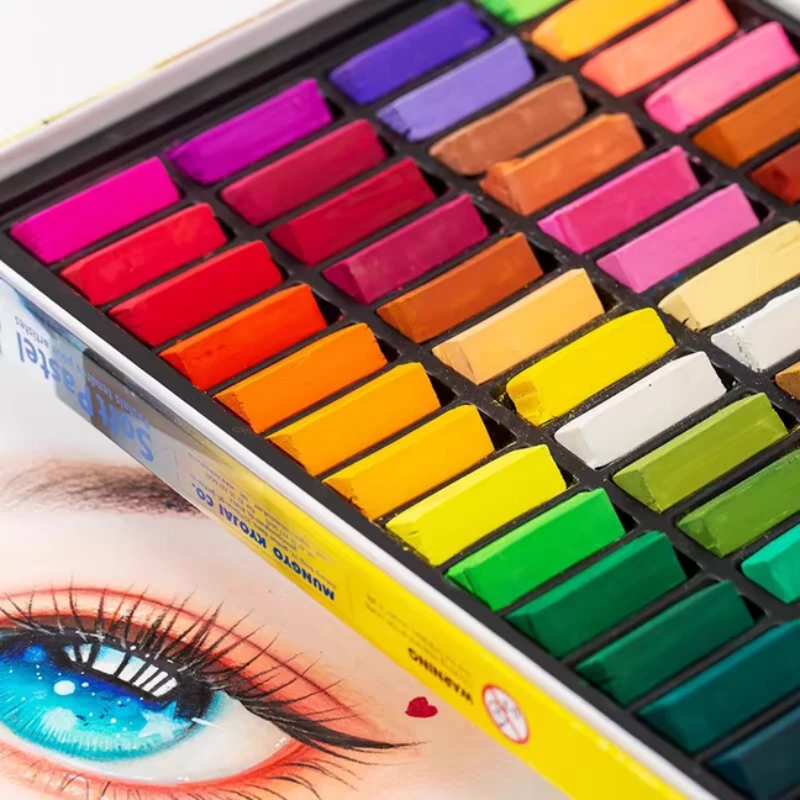 MUNGYO MPS Soft Pastel für Künstlerzeichnungen, Mischen, Abstufungen, trockenes Waschen, ungiftiges Tonfärben, temporäre Haarfärbung, AP-Markierung