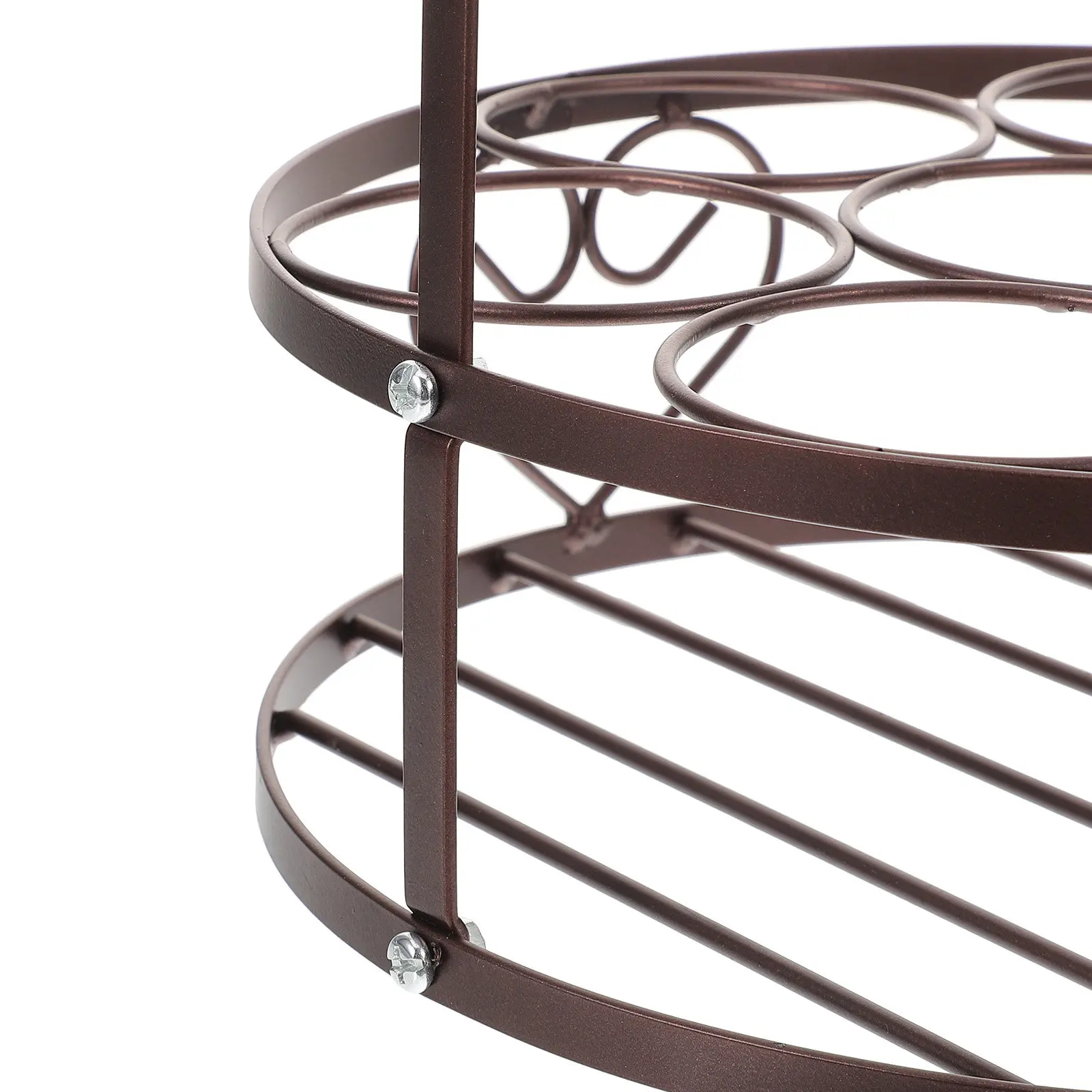 Heavy-Gauge Metal Beer Basket 6-Bottle Beer Bottle Carrier with Wide Comfort Handle Versatile Drink Rack for Bars Homes Parties