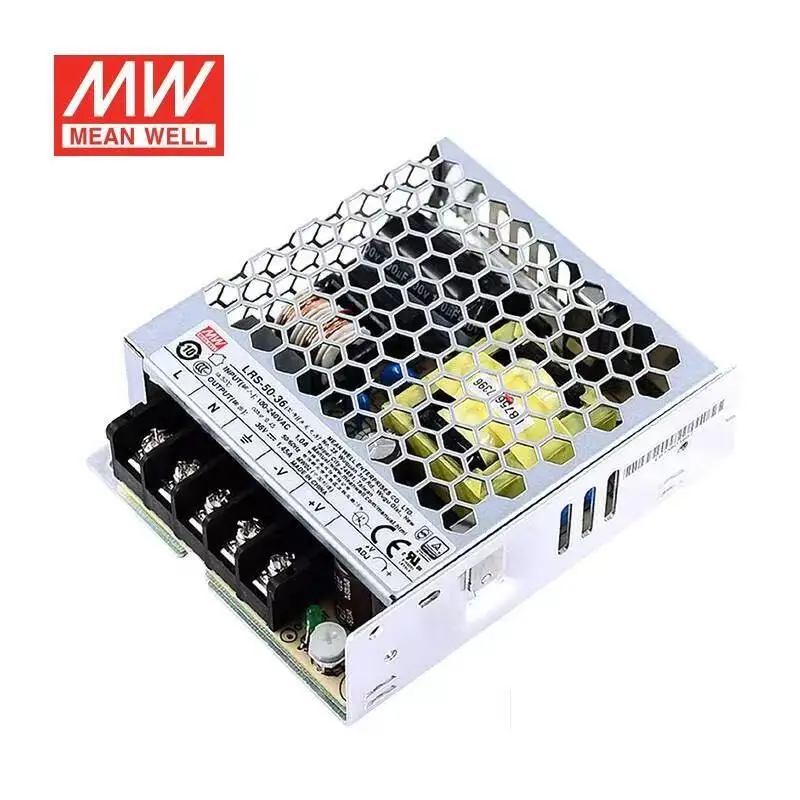 

Tai Wan Mean Well LRS-50-36 36V 1.45A 50W Single Output Switching Power Supply