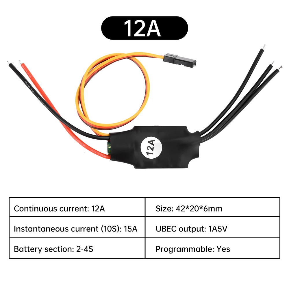 1PC BLHeli Brushless Esc 12A/20A/30A/40A/50A With Ubec Suitable For Quadcopter Model Diy Fpv Remote Control Drone