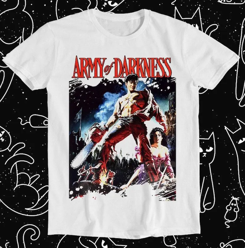 

Army Of Darkness T Shirt Evil Dead Movie Film Cult 90s Cool Gift Tee T158