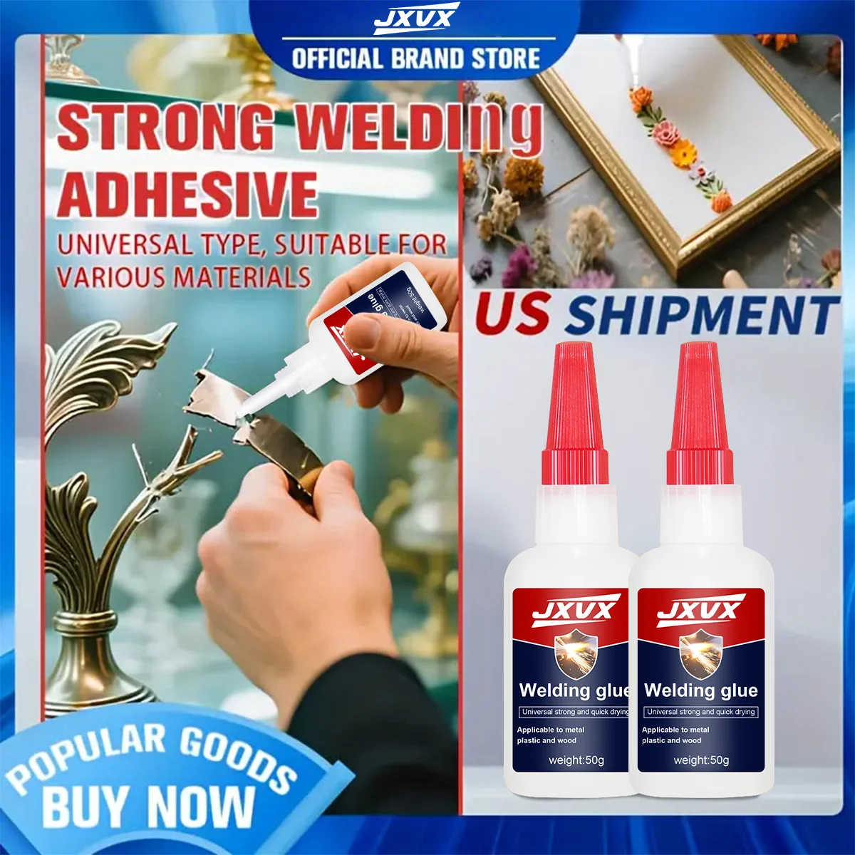 LOOLIFL 50 مللي غراء فائق عالمي عالي الشد للراتنج والسيراميك والزجاج المعدني والقوة الصناعية والتأثير الفوري 100% #3