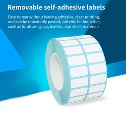 5000 Labels Triple Thermal Paper Double Row Stickers 25x10mm Printable Waybill Stickers Barcode Printer Labels