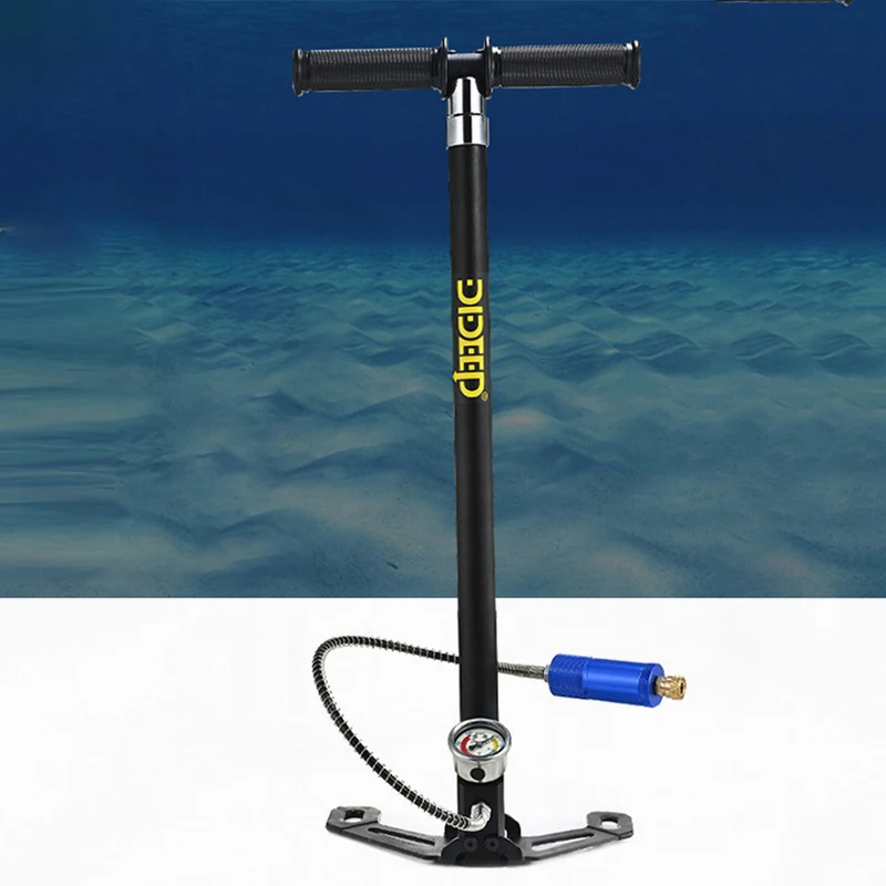 30mpa 4500Psi 4 Stage PCP Hand Pump Air Compressor High Pressure 300bar Operated HPA Tank Hunting Car Bicycle Air Rifle