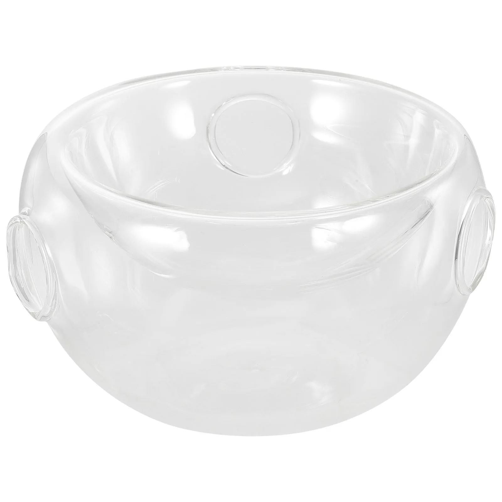

1Pcs Dry Ice Salad Bowl Safe Glass Food Holder Ideal for Patio Parties Home Decorations Gifts Dry Ice Dish Bowl