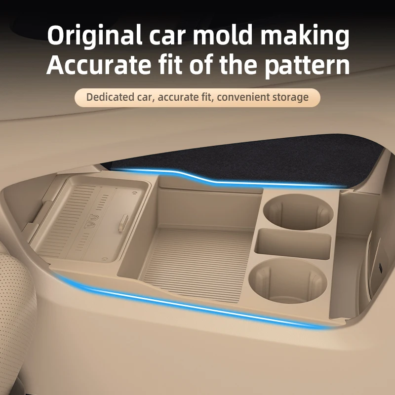 2025 Per SAIC H5 Marvel R Console centrale in silicone sotto la scatola di immagazzinaggio Organizzatore di controllo centrale Zerbino Interni auto