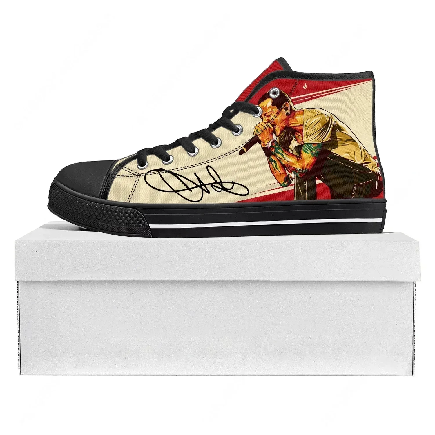 Chester Park High Top High Quality Sneakers Mens Womens Teenager Canvas Sneaker Casual Custom Made Shoes Customize Shoe White