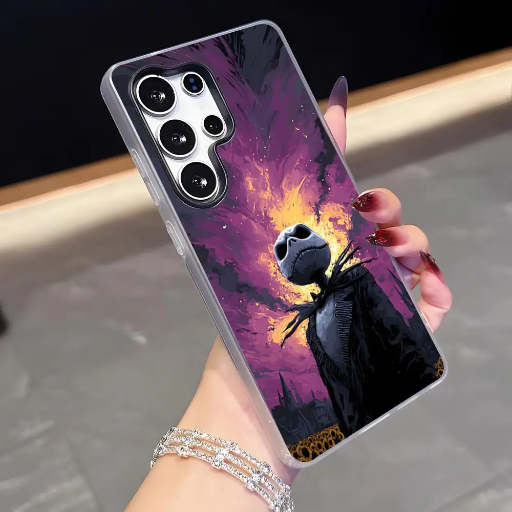 Jack Sally Skellington Phone Case For Samsung S26 S25 Plus S24 Plus S22 Ultra S23 FE S21 Plus S21 Ultra Jelly Cover