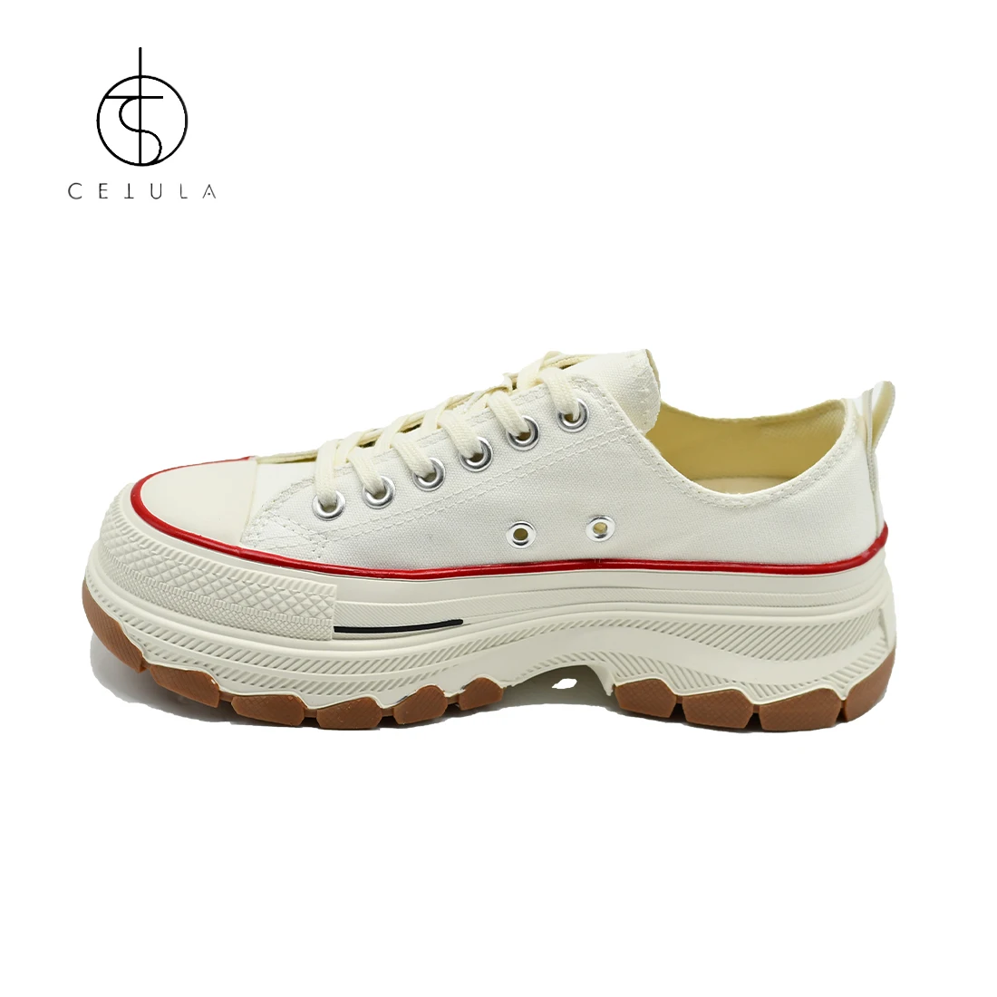 Cetula 2023 New Design Women's Platfrom Canvas Fashione  Sneakers