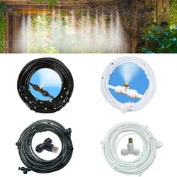 Low Pressure Misting Cooling System Mister Kit Outdoor Water Sprayer Garden Sprinkler Atomizer Nebulizer Terrace Mister