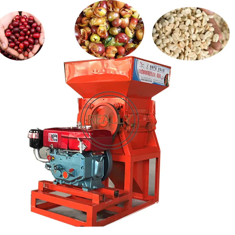 

Commercial High Quality Coffee Bean Crushing Machine Skin Cleaner Machine Fresh Green Coffee Beans Pulper New Product 2020 220V