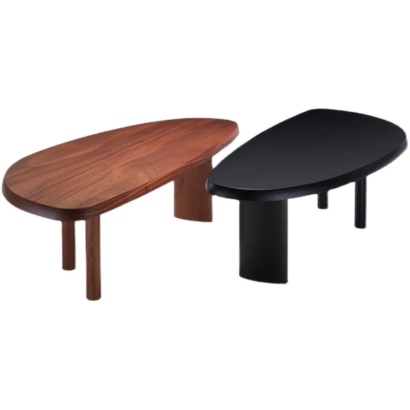 

Solid wood oval dining table creative modern desk fashionable personality computer desk desk simple long workbench