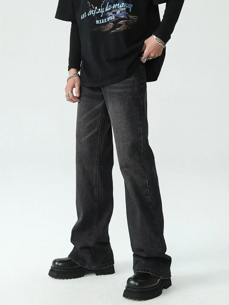 

Oversize Bla Straight Leg Jeans Men's Summer Loose Casual Wide Leg Pants Trendy Versatile Cotton Polyester Blend Wear Resis...