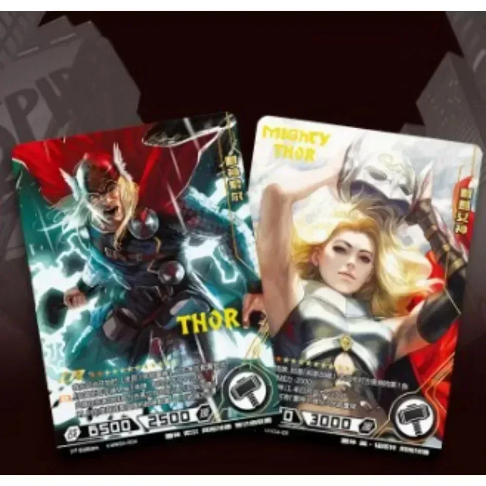 KAYOU Marvel Card New Anime The Avengers Comics Heroes Versus Collection Cards Party Playing Games Card Toys Children\'s Gift