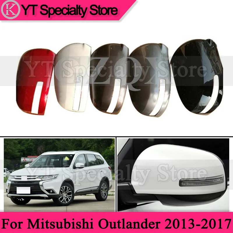Tampa do espelho retrovisor do carro, tampa do espelho retrovisor, espelho lateral tampa Shell habitação, apto para Mitsubishi Outlander 2013-2017