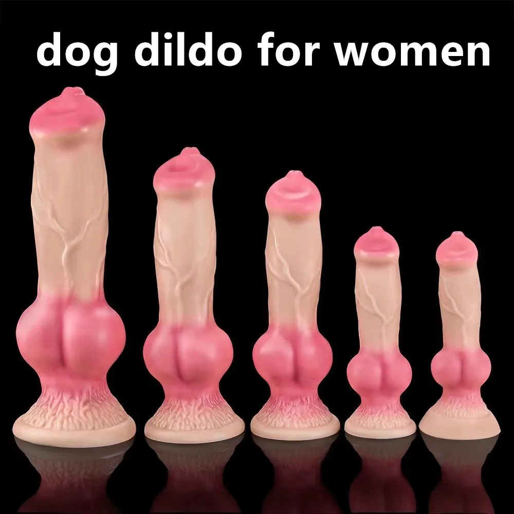 Long Big Make Up Dog Dildо For Women Xxxl Realistic Dildo Dog Toys Skin Texture Penis Sexshop Sex Toys For Cuples Animal Dildo