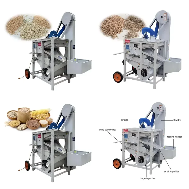 

SFW Certificate Hot-selling Low Noise High Productivity Soybean Grain Seeds Cleaning Machine with 3kW Motor