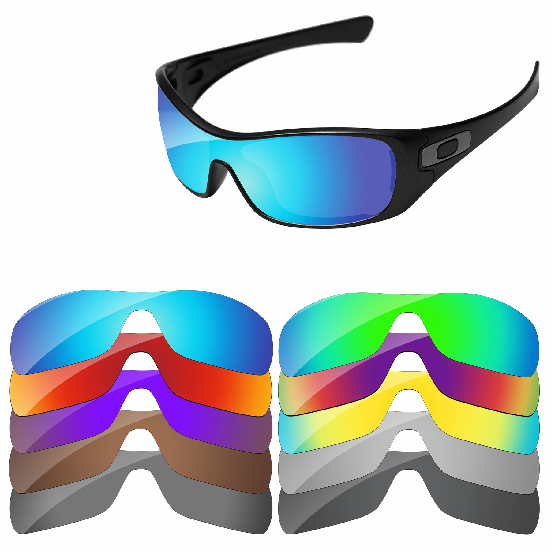 Qyvolux Replacement Lenses for Oakley Antix OO9077 Sunglasses Polarized - Multiple Options