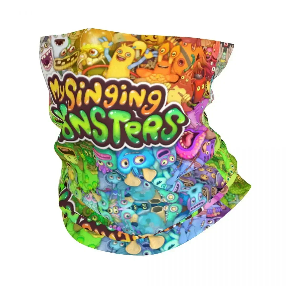 My Singing Monsters Bandana para hombre y mujer, pañuelo con estampado de polaina para el cuello, máscara facial multifuncional para correr, a prueba de viento para adultos