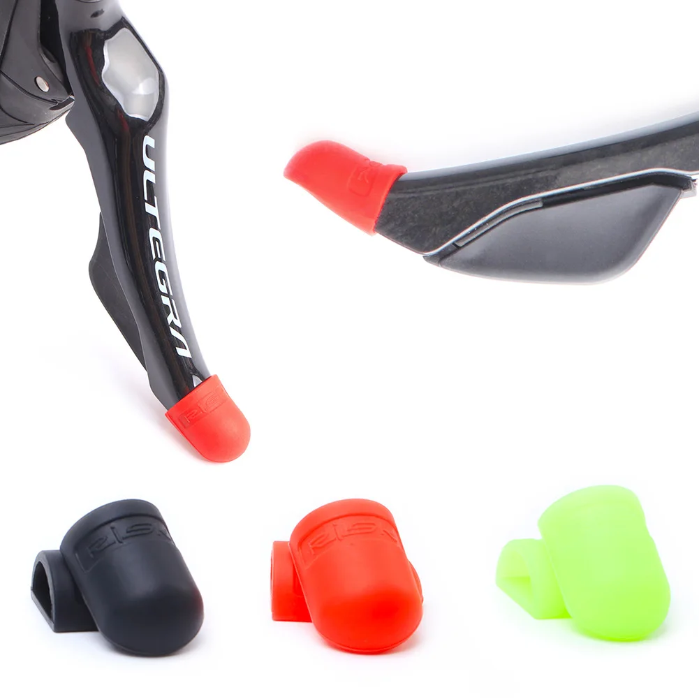 

1 Pair Mountain Bike Handle Bar Grip Wrap Bicycle Brake Lever Non-slip Plastic Cover Protector Removable Handlebar Grip Cover