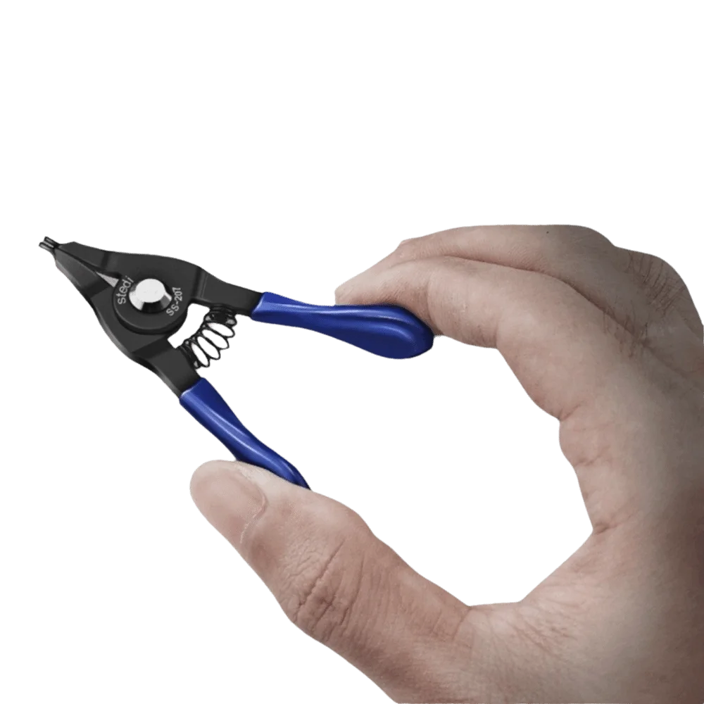 4PCS Carbon steel Mini Snap Ring Plier Set Colorful Chrome Plated Internal External Snap Ring Plier Metal Spring Loaded