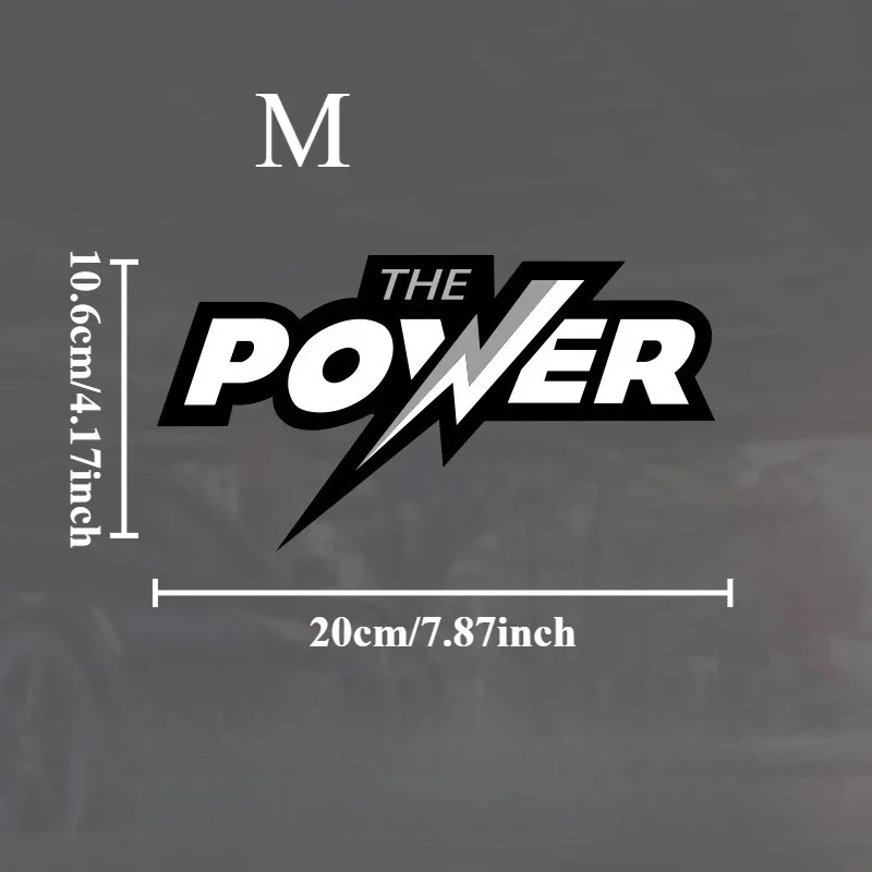 1PC "The Power" Witty Car Stickers, Multiple Colors Design Decals, Distinctive Automotive Styling Items