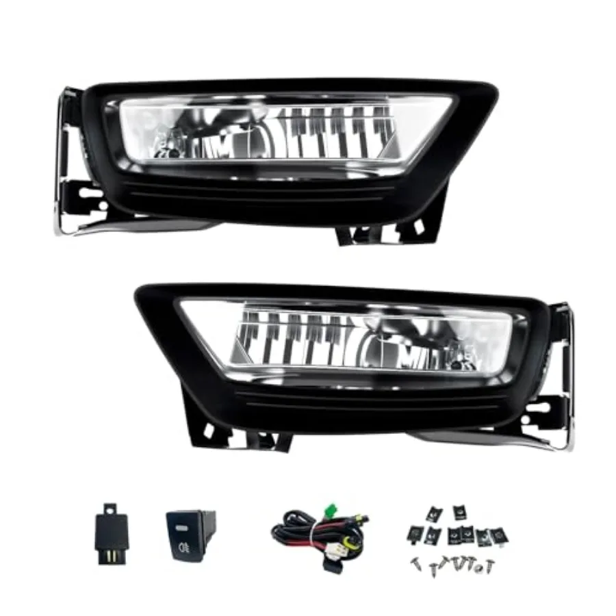 

Противотуманные фары для Honda Accord 2013-2015 годов, 4-дверный седан, с галогеновыми лампами, переключателем и комплектом проводки, прозрачные