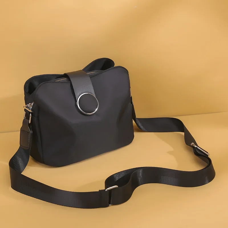 1 borsa a tracolla in Nylon Casual borsa a tracolla impermeabile moda donna borsa a tracolla piccola leggera da viaggio borsa a mano da donna