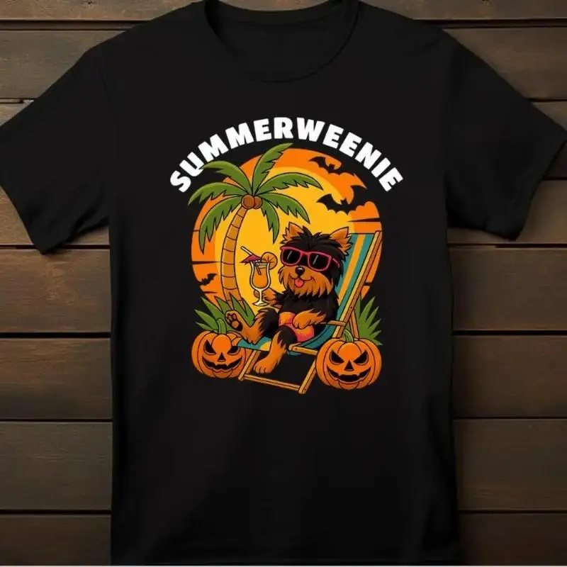 

Funny Dachshund Summerweenie Shirt 2025 Halloween Dog Lover Graphic Tee Unisex Beach Party T-Shirt Casual Outfit