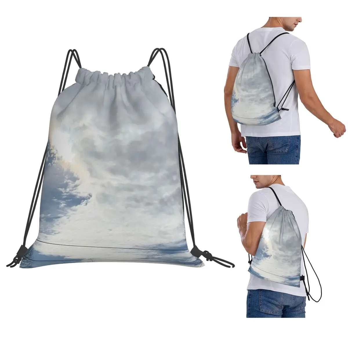 There's A Storm Coming Backpacks Fashion Drawstring Bundle Pocket Sundries Bag Book Bags for Man Woman School