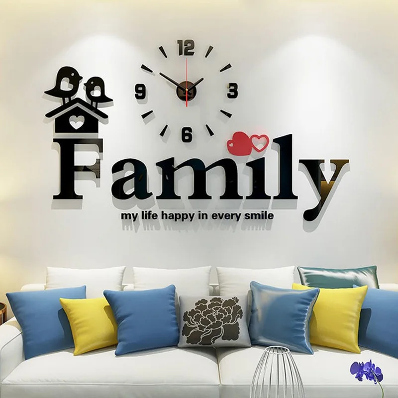 Customize Tailored Size Color Crystal Acrylic Mark logo sign 3D Decor Words Photos stickers digital letter Creative wall