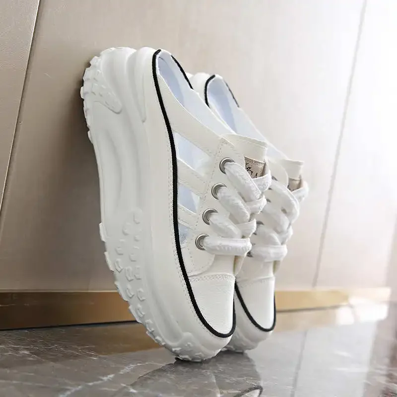 Женские белые кроссовки с круглым носом, вулканизированные кроссовки, оригинальная обувь, женская спортивная обувь на плоской подошве, классические новые повседневные кроссовки