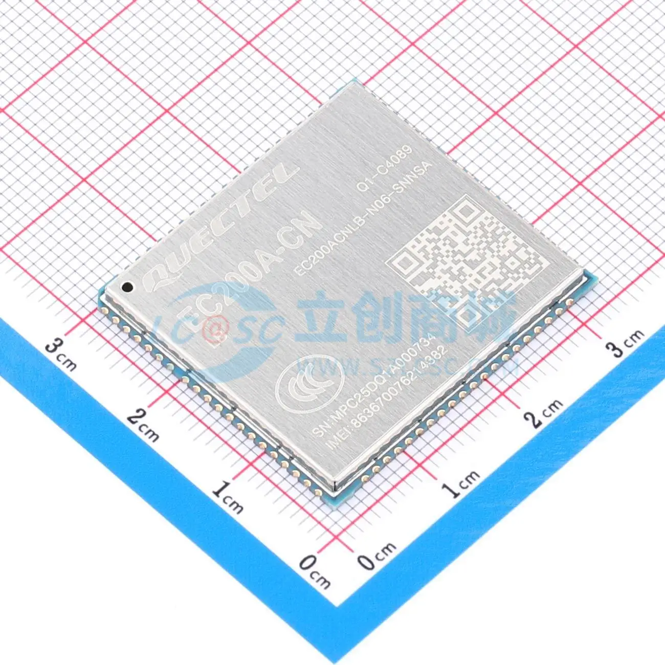 2pcs EC200ACNLB-N06-SNNSA SMD 32x29mm LTE PCM SDIO I2C UART SPI USB ADC Cellular LTE Wireless Communication Module