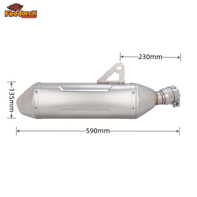 Slip On For Kove 800X 800 X Adventure Rally Pro Motorcycle Espace Moto Exhaust System Middle Link Pipe Muffler With DB Killer