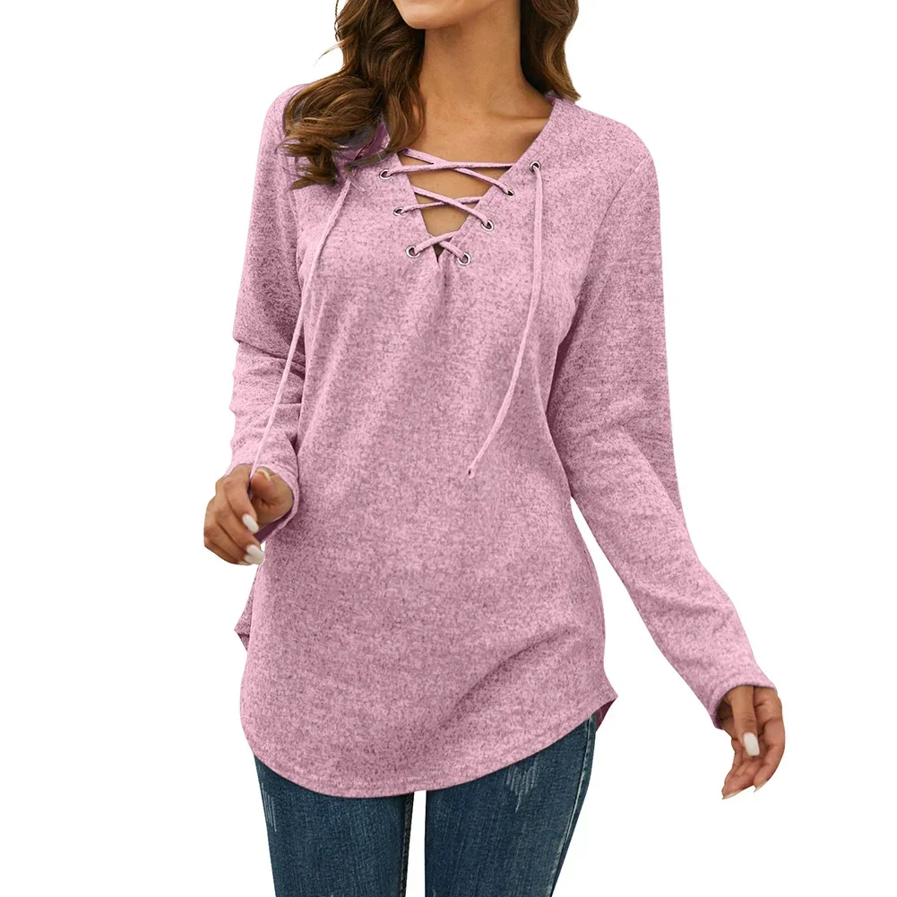 

Women's Sweatshirts O-Neck Loose Casual Sports Pullovers Comfortable Velvet Long Sleeve Sweater Winter Woman Clothes 2025