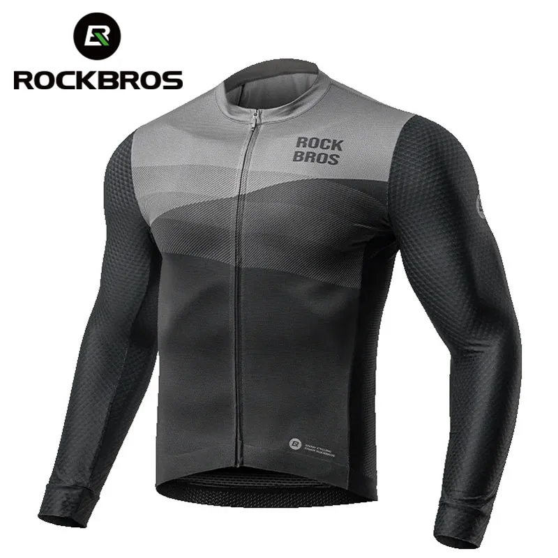 ROCKBROS  Cycling Jersey Summer Quick Dry Bicycle Shirt Jersey Anti-UV Breathable  Long Sleeves Ciclismo Bike Clothes