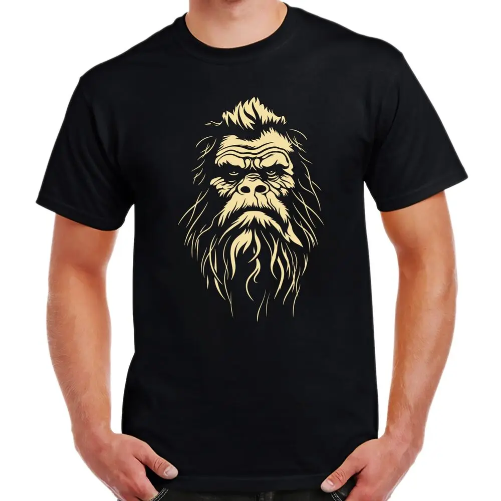 Bigfoot T-Shirt - Black Birthday Gift Sasquatch Skunk Ape Anime Graphic T-shirts For Men Clothing Women Short Sleeve Tees