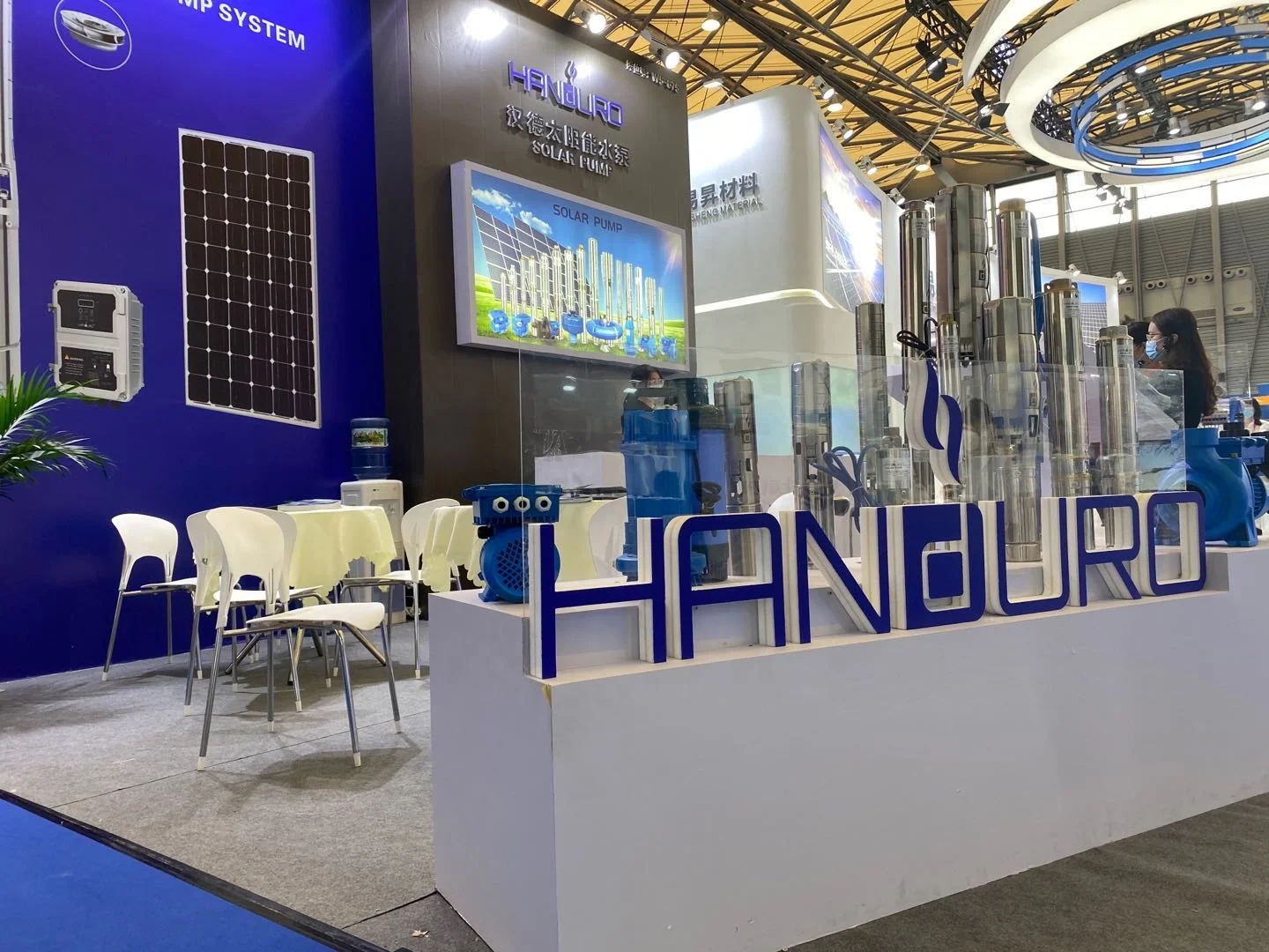 3HP التيار المتناوب/تيار مستمر 4 بوصة 13 م 3 / ساعة 110 م 380 فولت مضخة مياه غاطسة تعمل بالطاقة الشمسية مع دفاعة بلاستيكية #2