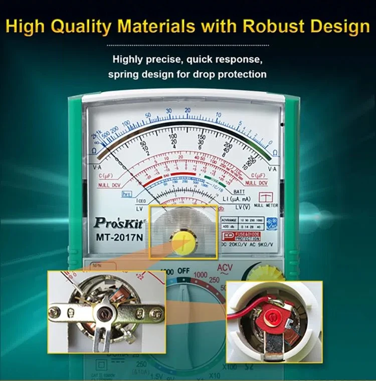 Baogong Multimeter MT-2017N Pointer multimeter 26 file pointer type high-precision multimeter