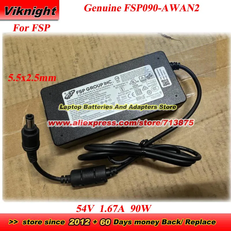 

Оригинальный адаптер переменного тока FSP FSP090-AWAN2 54 В 1,67 А 90 Вт AFS-9054KSI EP06-004205A с адаптером питания с наконечником 5,5x2,5 мм