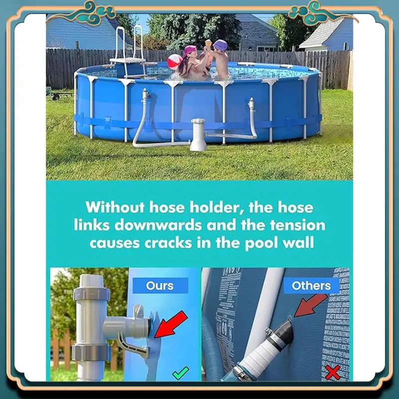 Neuester Pool-Schlauchadapter, Pool-Schlauchhalter und Kolbenventil, Pool-Ersatzteile für oberirdische Pools