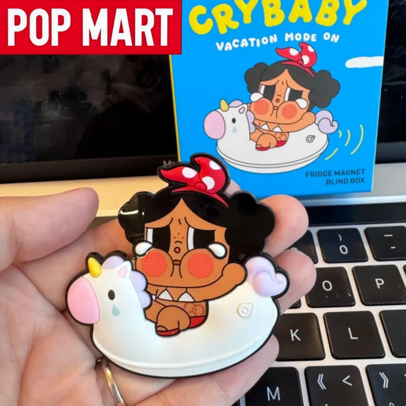 البوب مارت كريبيبي سلسلة صندوق أعمى وضع العطلة على مغناطيس الثلاجة مجموعة عصرية تذكارية لعبة عصرية الديكور هدية عيد ميلاد #1