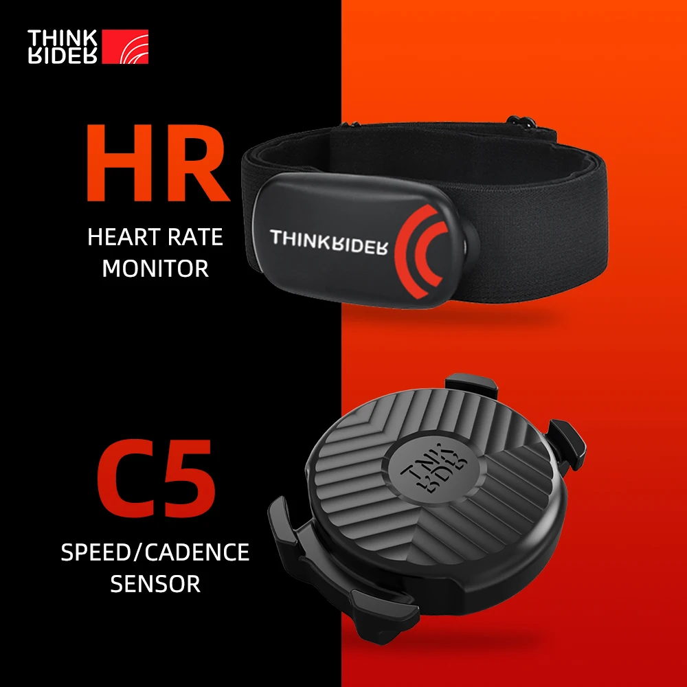 ThinkRider C5 ANT+ Speed and Cadence Dual sensor bike Computer Heart Rate Monitor Suitable for iGPSPORT bryton