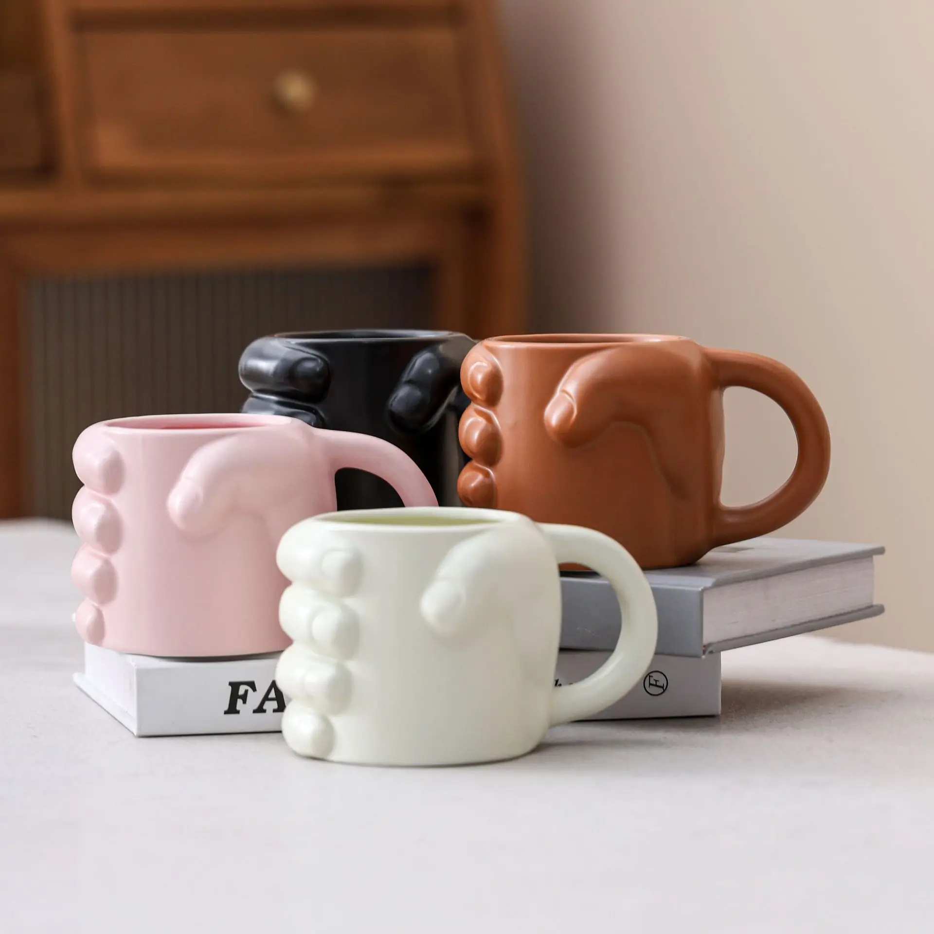 Nordic Ins Style Ceramic Coffee Mug Creative Personality High Value Home Cup