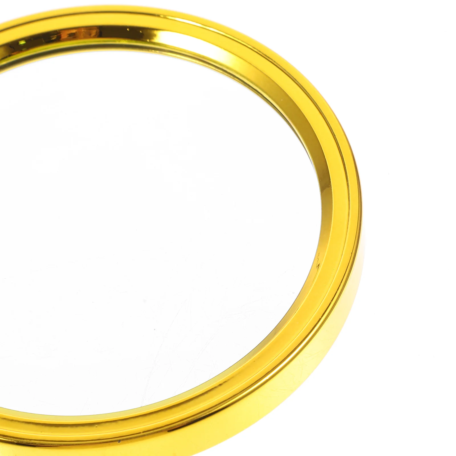 

Gold Plated Magnifying Glass Handheld Magnifier For Reading Jewelry Inspection Low Metal Lens Reusable Tool