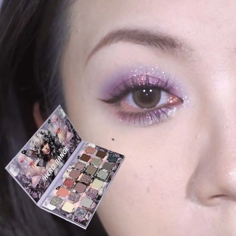 

Violet ~ 21-color Eyeshadow Palette Cold Moon Smoky Matte Pearlescent Shimmering Natural Nude Makeup